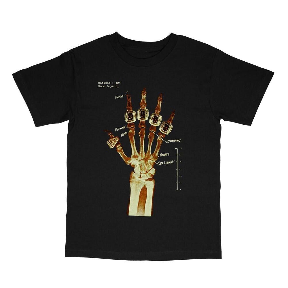5 Rings Hand Basketball Legend Streetwear Style T-Shirt Black